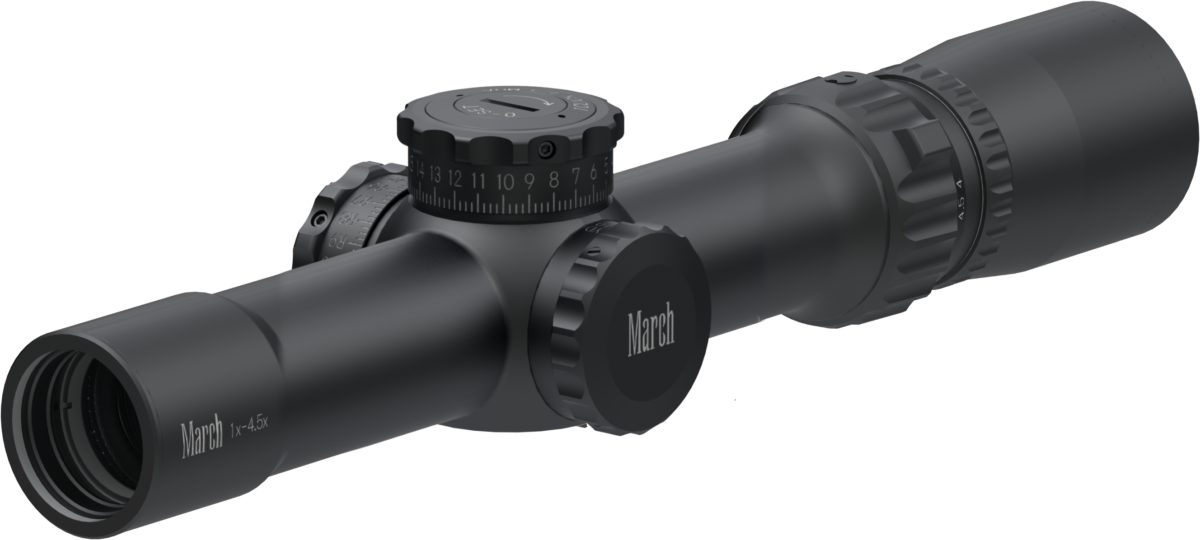 A review on the New March Compact 1-4.5×24 scope by Russ Theurer