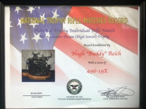 Hugh “Buddy” Reich set the Texas State USA and range record at Bayou Rifles!!