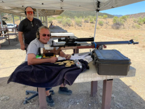 Lou Murdica is having fun shooting 408/BMG Wildcat (10×100 BWA) with March Genesis scope! (USA)