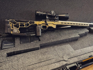 An impressive long range shooting package with March 5-42×56 Scope with 40MIL/130MOA by EM Precision Rifles (Canada)