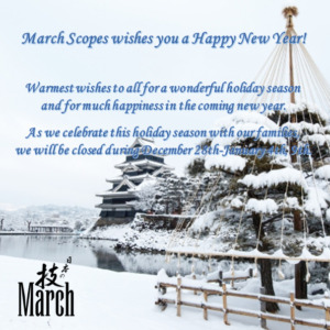 March Scopes wishes you a Happy New Year!