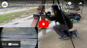 Videos of Cameron Bailey shooting with March 5-40×56 Genll scope / PDKI reticle at a PRS match in Australia