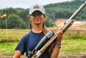 Shiloh Plue (age13, 2023 US Junior Long Range Champion) shoots at the US F Class Nationals 2024 with March 8-80×56 Majesta Scope.