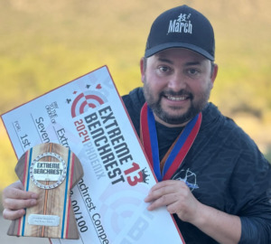 Congratulations for winning the 2024 Extreme benchrest match (USA), Claudio Flores Gutierrez (Chile)!