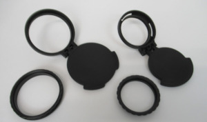 Tenebraex Lens Covers & Custom-Made Adapter Rings by DEON for March 5-42×56 Genll riflescope