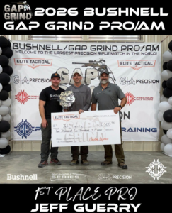 Jeff Guerry Wins Pro Division at the 2026 Bushnell GAP Grind PRS Pro/Am!